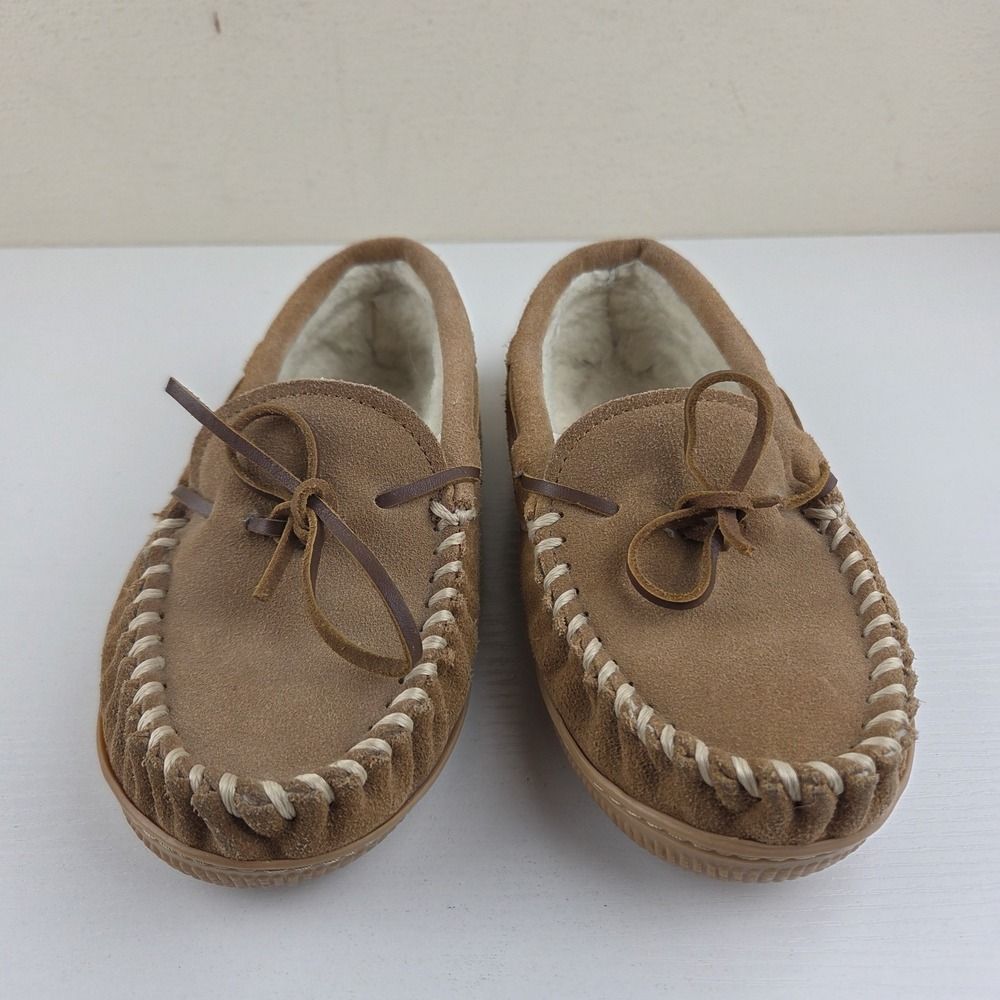 Minnetonka Brown Leather Moccasins 4840 Women's Size 4 - Picture 5 of 13
